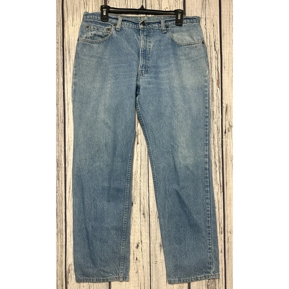Vtg Levi's 506 0213 Men's Size 36x30 Straight Leg Red Tab Blue Denim Made in USA